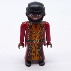 Playmobil 32973 Homme Noble Roi Africain Robe Rouge et Orange