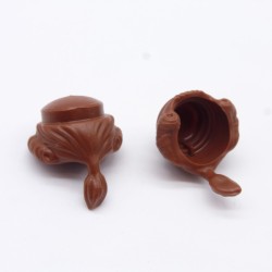 Playmobil 33100 Set of 2 Brown Noble Hair