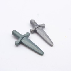 Playmobil 33111 Set of 2 Gray Green Knife Daggers