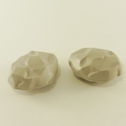 Playmobil 24211 Playmobil Lot of 2 Gray Rocks for Gold Mine