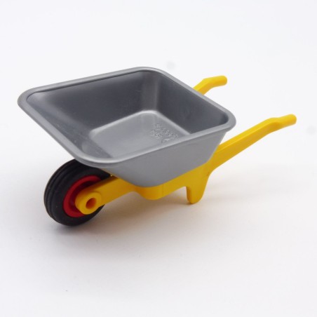 Playmobil 18259 Gray and Yellow Wheelbarrow
