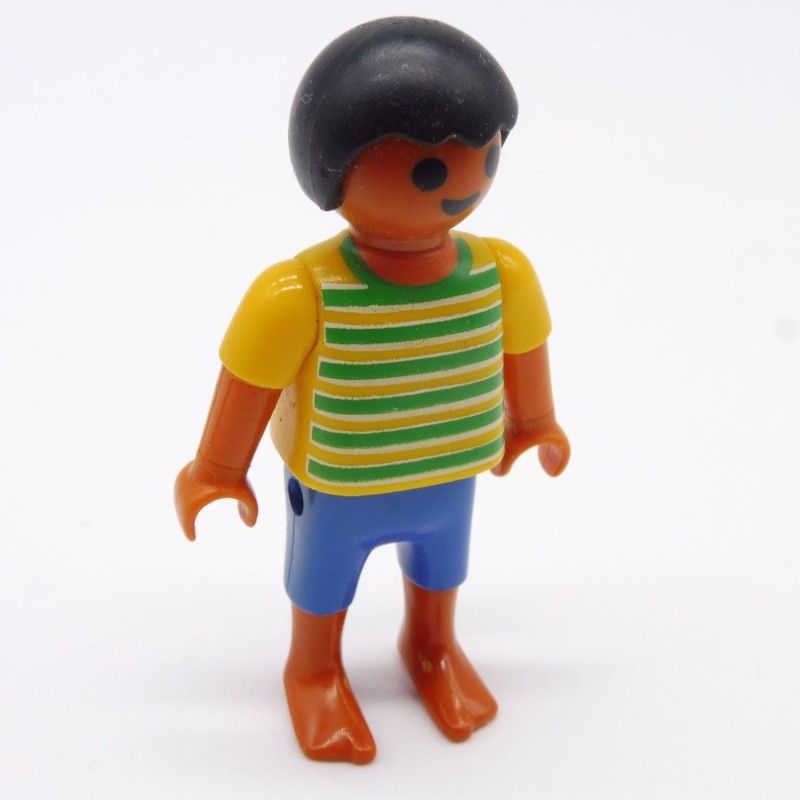 Playmobil 14957 Child Boy Yellow Blue Green Barefoot Hispanic 4164