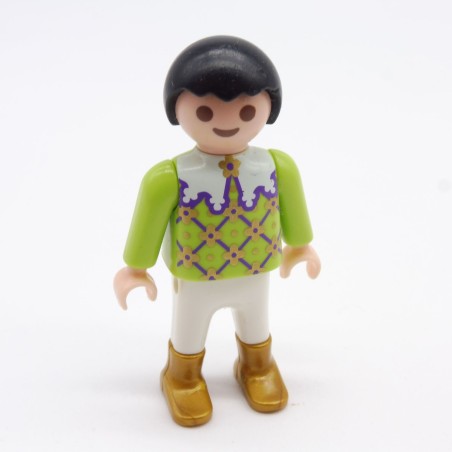 Playmobil 17756 Enfant Garçon Vert Blanc Prince 4258