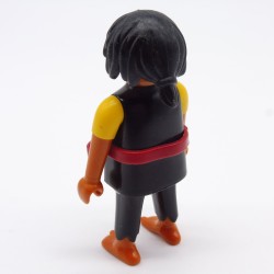 Playmobil Hispanic Pirate Man Black and Yellow Red Belt Barefoot