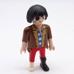 Playmobil 12402 Brown and Red Wooden Leg Pirate Man