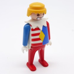 Playmobil 4014 Clown Man Red White and Blue Clown Face Big Belly