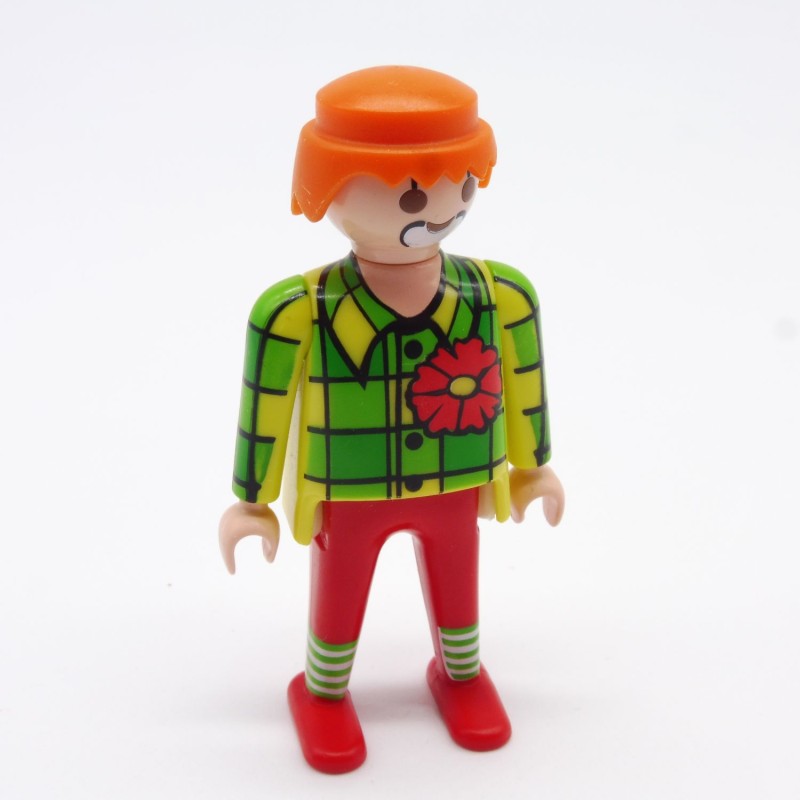 Playmobil 2406 Clown Man Red Green Yellow Clown Face