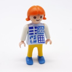 Playmobil 33149 Enfant Fille Bleu Blanc Jaune Chaussures bleues