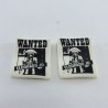 Playmobil 1917 Playmobil Set of 2 small Wanted hand-held posters