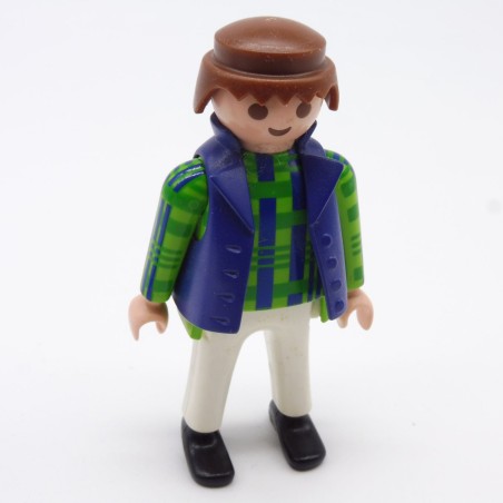 Playmobil 33252 Homme Vert Bleu et Blanc Gilet Bleu
