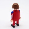 Playmobil Homme Rouge Noir Blanc et Bleu