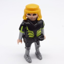 Playmobil 33273 Homme Chevalier Noir et Vert Ceinture Noire