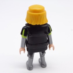 Playmobil Homme Chevalier Noir et Vert Ceinture Noire