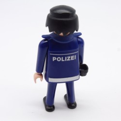 Playmobil Homme Policier Bleu avec Col POLIZEI