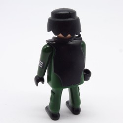 Playmobil Homme Policier Vert avec Gilet Pareballes