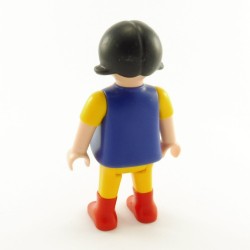 Playmobil Enfant Fille Jaune et Bleu Bottes Rouges 4132
