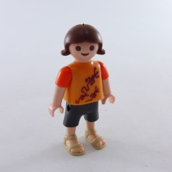 Playmobil 28742 Playmobil Orange and Green Girl Child with Sandals 5435