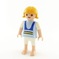 Playmobil 21916 Playmobil Enfant Fille Blanc et Bleu Pieds Nus 4132 5634