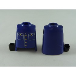 Playmobil 9348 Playmobil Set of 2 Busts Blue shirt with holster on the side