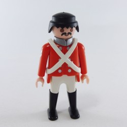 Playmobil 3209 Playmobil Homme Officier Rouge Boutons Gris Brelage Blanc