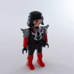 Playmobil 28773 Playmobil Homme Chevalier Barbare Noir Rouge et Argent Ceinture Noire