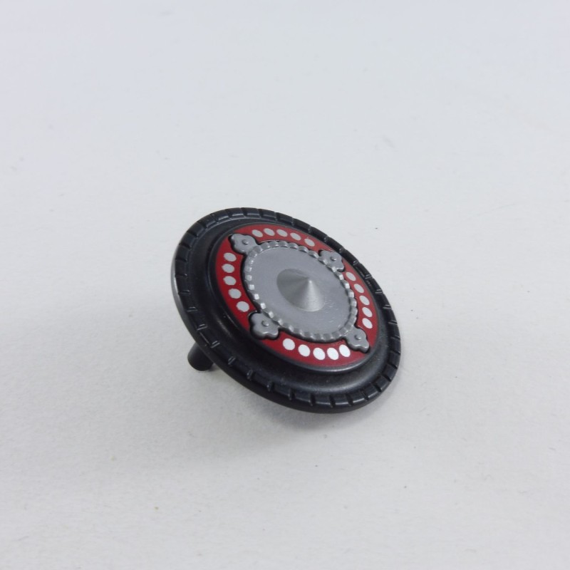 Playmobil 19356 Playmobil Bouclier Rond Noir Argent Rouge