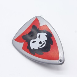 Playmobil 19284 Gray Black and Red Wolf Head Shield