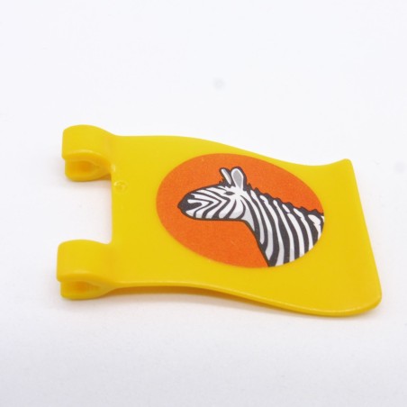 Playmobil 18517 Yellow Zebra Zoo Flag