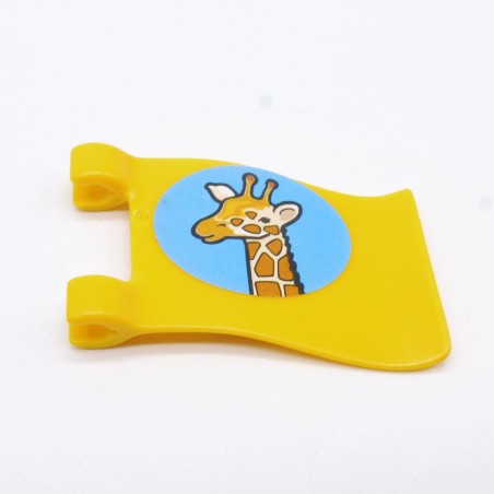 Playmobil 14342 Drapeau Jaune Zoo Girafe
