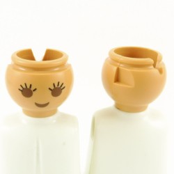 Playmobil 22167 Playmobil Lot of 2 Women's Heads Beige