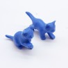 Playmobil 33315 Lot de 2 Petits Chats Bleus