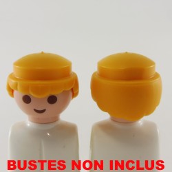 Playmobil 11132 Playmobil Batch of 2 Heads Yellow Curly Hair
