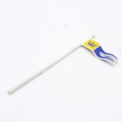 Playmobil 33401 Standard Flag Yellow and Blue Blue Crown