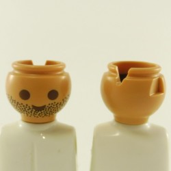 Playmobil 23061 Playmobil Set of 2 Heads Beige Complexion Shaved