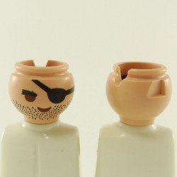 Playmobil 23065 Playmobil Set of 2 Bad Shaven Heads with Eye Strip