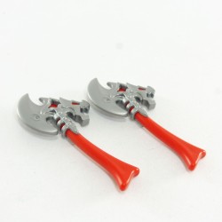 Playmobil 7769 Playmobil Lot of 2 Red Barbarian Axe