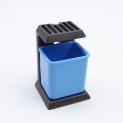 Playmobil 33443 Blue Bin with Gray Support