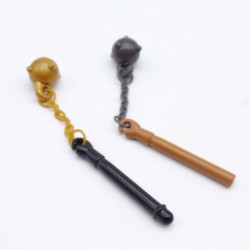 Playmobil 21541 Set of 2 Black Handle Maces