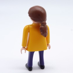 Playmobil Woman Orange Pink Pants Purple