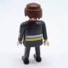 Playmobil Gray White and Yellow Firefighter Man