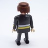 Playmobil Homme Pompier Gris Blanc et Jaune