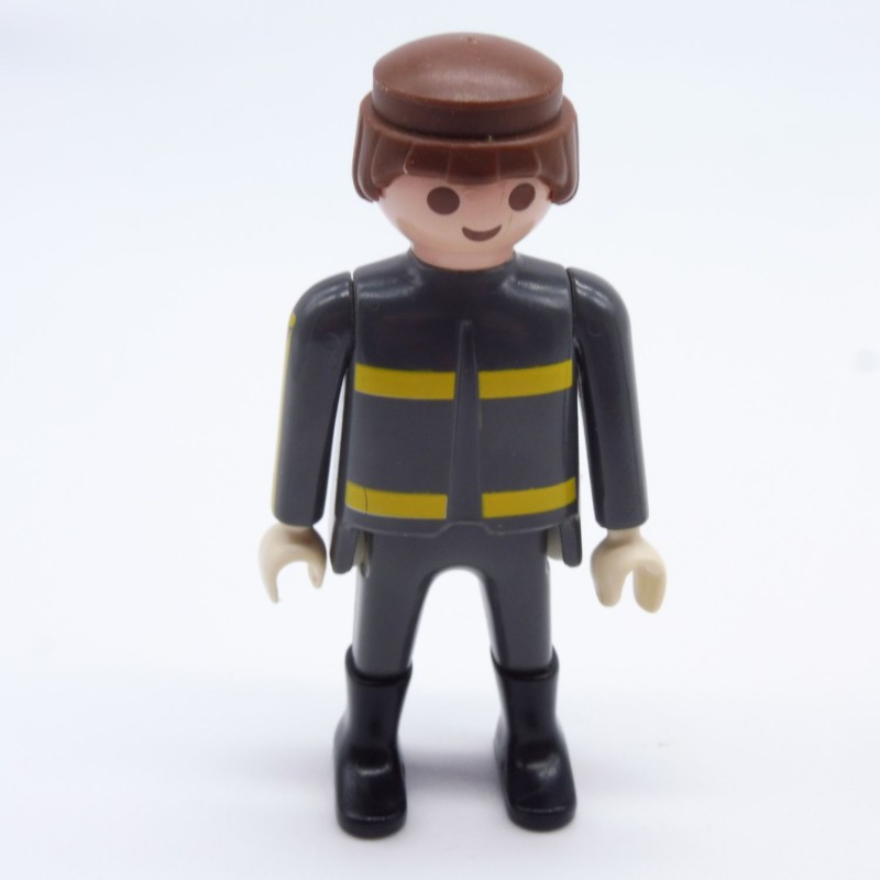 Playmobil 33460 Homme Pompier Tenue Grise