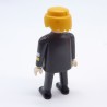 Playmobil Homme Pompier Tenue Grise visage un peu abimé