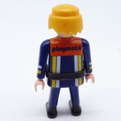 Playmobil Fireman Blue and Orange