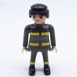 Playmobil 33470 Female Firefighter Gray Outfit