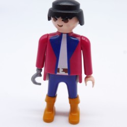 Playmobil 33477 Pink and Blue Pirate Captain Man with Damaged Arm Hook