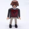 Playmobil 33484 Man Gray Black and Red Camouflage Paint