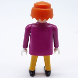 Playmobil Homme Violet Blanc Jaune Moutarde Moustache noire