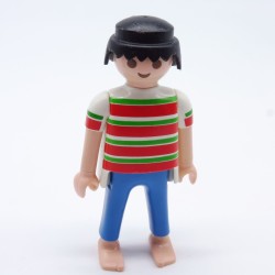 Playmobil 33504 Red Green White and Blue Man with Bare Feet