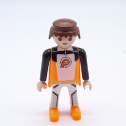 Playmobil 33509 Man White Black Neon Orange Spy 5286